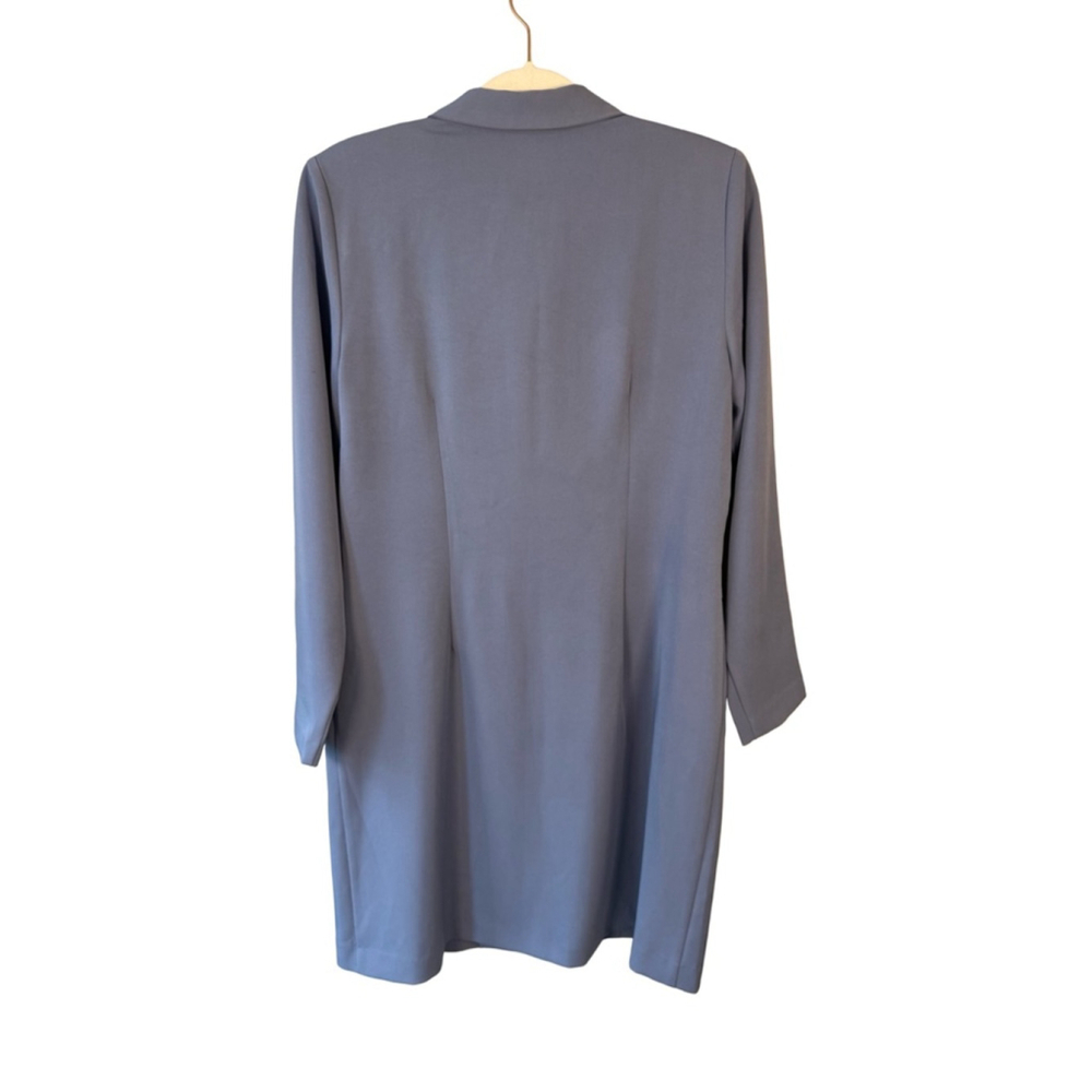 Jessica Soft Blue Tailored BlazerJacket Size 12 Vintage 90s Office Minimalist - Picture 4 of 14